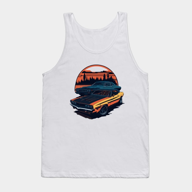Dodge Challenger Classic Car Tank Top by Cruise Dresses
